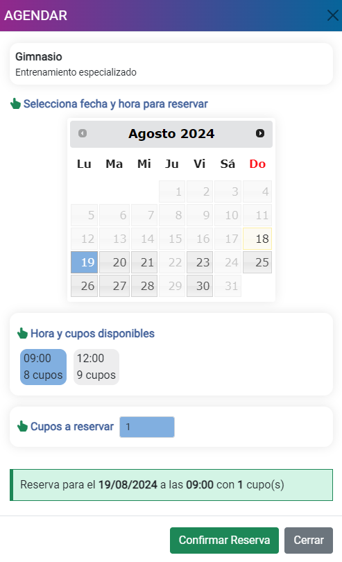 como funciona agendar